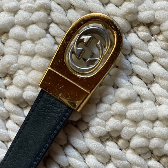 Gucci | Vintage Reversible Leather Gucci Belt - Picture 4 of 15